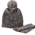Rebecca Minkoff Pom-Pom Beanie Hat & Arm Warmer Glove Set Winter Marled O/S NWT Photo 0