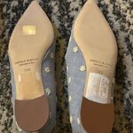 Manolo Blahnik  Women's White Campari Embroidered Chambray Mary Jane size 38.5 Photo 6