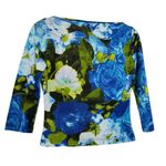 Versace Vintage  Floral Top Embellished Photo 2