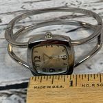 Rumours Silver Tone Bangle Watch Square Face Japanese Movement Quartz Timepiece Photo 5