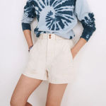 Madewell  White‎ Denim Dempsey High Rise Shorts Photo 0