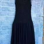 Fuzzi Jean Paul guiltier Black Lace Tulle Mesh Fit Flare Stretch dress small Photo 6