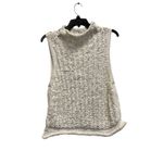 Anthropologie Moth Size L Ribbon Knit Sleeveless Sweater Tank White Coastal Size L Photo 1
