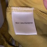 Modern Works Striped Polyester Poplin Satin wide-leg Pant Pockets Mustard White Photo 7