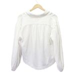 Free People  Cozy Dreams Top Textured Cotton Loose Pullover in Soft White Size XS Photo 2
