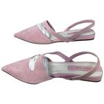 Franco Sarto  Pink Women’s Ballet Pointed Toe Sling Back leather Flats Size 7 Photo 4