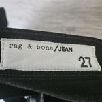 Rag and Bone High Rise Ankle Skinny Black Velvet Women's 27 Photo 5