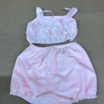 Pink Fuzzy Bunny Sleepwear Set Size Medium Photo 3