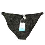 ANDIE DEMI MOORE x  Tropez Swim Bottom Women Sz L Black Gold Glam Retro Boho NWT Photo 4