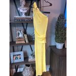 Baobab Lyn Knit One Shoulder Maxi Dress Carambolo Yellow Womens Size Medium Photo 3