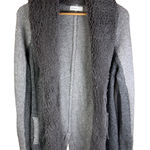 Anthro SLEEPING ON SNOW Gray Wool Yak Penny Lane L/S Cardigan Sweater Size Small Photo 0