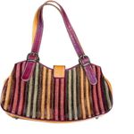 Isabella Fiore Women's Hobo Corduroy Stripped Purse vintage 2000s Y2K 90s 2000s Photo 2