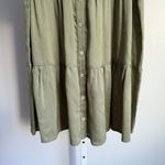 Trixxi  Tiered Mini Dress - Button Front,‎ Puff Sleeve, Casual - sz S Photo 2