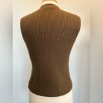 Telluride Clothing Company Wool Blend zip up vest size Small Brown Photo 6