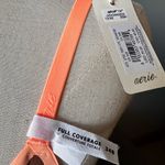 Aerie NWT  34B SMOOTHEZ Unlined Underwire Bra; Color: Brown with Orange trim Photo 5