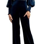 Tadashi Shoji NEW Lace Velvet Jumpsuit Navy Blue Sz 20 Photo 0