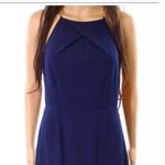 Laundry by Shelli Segal Navy Blue Gold Chain Strap Dress Photo 1