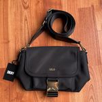 DKNY NWT Black Yugo Crossbody Bag Donna Karan New York Designer Gold Buckle Chic Photo 0