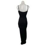 SKIMS  Black Sleeveless Ribbed Knit Scoop Neck Sculpt Cami Tank Maxi Slip Dress L Photo 1