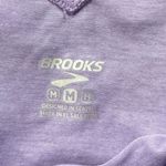 Brooks  Running Distance Short Sleeve Shirt Purple Athletic Women’s Medium Photo 2