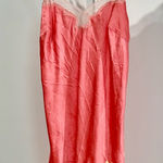 Victoria's Secret Victoria’s Secret Coral Pink Lace Trim Slip Dress – Size L Photo 0