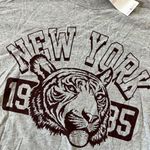 Love Tribe Gray New York 1985 Tiger Graphic Long Sleeve Tee 1X Photo 3