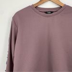 Nicole Miller  SPORT NWT Scuba Activewear Crew Neck Sweatshirt Purple Size Medium Photo 1