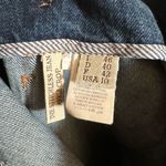 Brunello Cucinelli  The stitchless jean ankle crop sz 10 denim straight leg jeans Photo 8