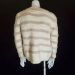 Fate Cream & Tan Striped Sweater (S) Tan Photo 3