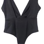 Princess Polly  Black Plunge V Neck Square Back Bodysuit Size 8 Photo 12