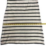 Max Studio Kassadi Striped Textured Knit Dress Size M White Black Short Sleeve Photo 8