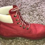 Timberland  PREMIUM 6-INCH WATERPROOF BOOTS red/white genuine leather size 8M​​ Photo 8