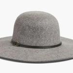 Nordstrom  Wool Felted Wide Brim Gray/Grey Fall & Winter Felt Floppy Hat Photo 0