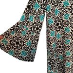 kim rogers Geo Print Shift Dress Black Teal Size Small Business Casual Photo 2