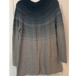 J. Jill Tunic Sweater Dress Sz LG Ombré Blue Green Gray Teacher Casual Lagenlook Photo 1