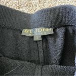 St. John  Basics Black Knit Stretch Pull On High Rise Pants Photo 5