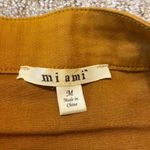 Mi Ami Camel Brown Button Down Mini Skirt Size M Photo 3