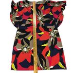 Trina Turk All Over Print Floral Tunic Dress Women's Size XS Bat Sleeve Aloha Photo 10