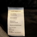 Good American Good 90's Bermuda Shorts Fitted Waist Raw Hem Black227 0/25 NWT Photo 5