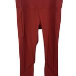 Lululemon Athletica Women's Daily Lineup 7/8 Red Ribbed 12 Legging Tight Gym Photo 1