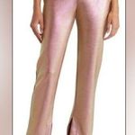 Revolve NICHOLAS Valeria Metallic Side Lace Up Pants Iridescent Pink High Rise Size 2 Photo 3