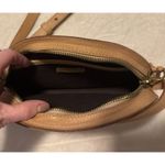 Madewell  Half Moon Crossbody Bag Light Tan Leather Clutch Purse Womens Handbag Photo 6