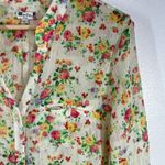Moon Collection KUT from the Kloth Chiffon Floral Blouse Long Sleeve Button Front Top Medium‎ Photo 10