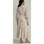 Ralph Lauren Polo  Floral Crinkled long sleeve Georgette Dress size 6 Photo 2