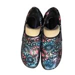Klogs Naples Women’s Clogs 7.5M Floral Leather Slip Resistant Comfort Used Size 7.5 Photo 13