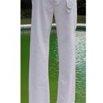 Cache  White Black Orchid Boyfriend Organic Denim Pant Distressed NWT $138 Photo 4