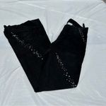 wilson's leather Maxima black suede flare pants with rhinestones swirl. Sz 6 Photo 12