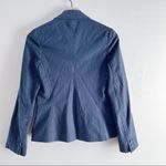 Theory • Pin Stripes 2-Button Style Fitted Blazer in Charcoal Grey, Size 4 Photo 5