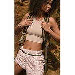 Free People  Movement Ivory Combo Printed In The Wild Baggy Shorts Size Large NWT Photo 2