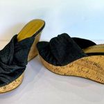 Dana Buchman  Women’s 7M Garrett Blue corked wedge. Preloved. Photo 0
